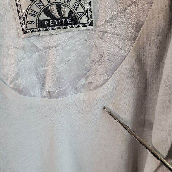 VTG SUNTERRA Petite Size M ? Windbreaker Nylon Jacket 90s NO TAG FLAW READ - Picture 10 of 16